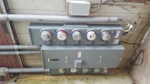 electrical panel and meters